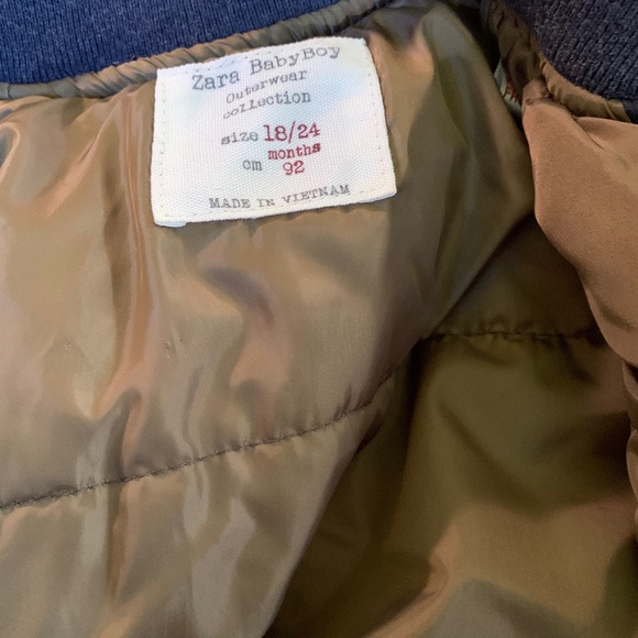 ZARA Members Only Navy Blue Toddler Jacket - Picture 5 of 7